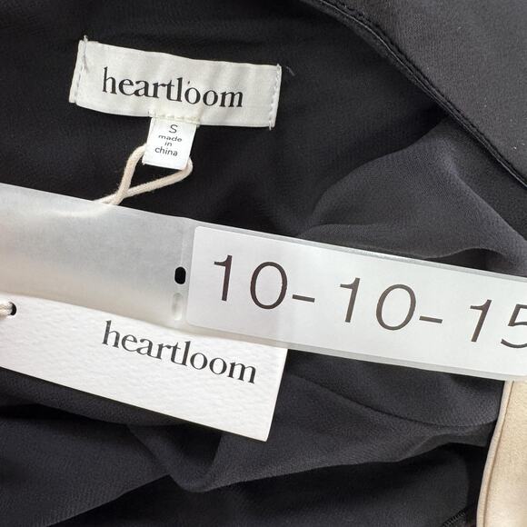 Heartloom Dress Womens Small Black Garcia One Shoulder Bow Cocktail Party Lined - Picture 6 of 11